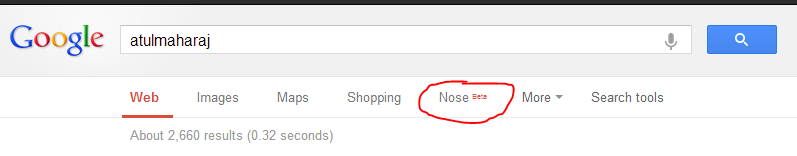 Google Nose in the search results.