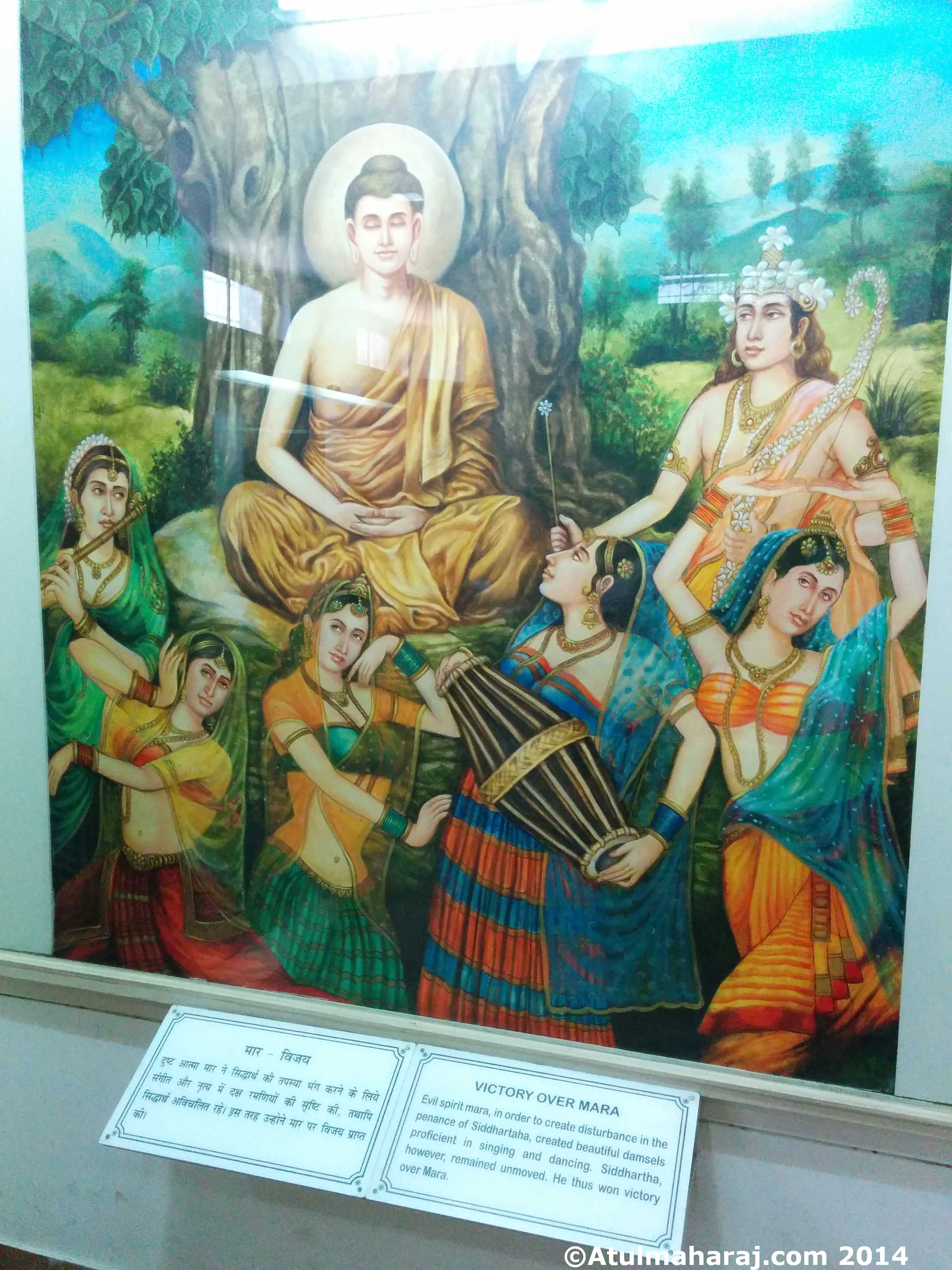 Gautam Buddh's life depiction.
