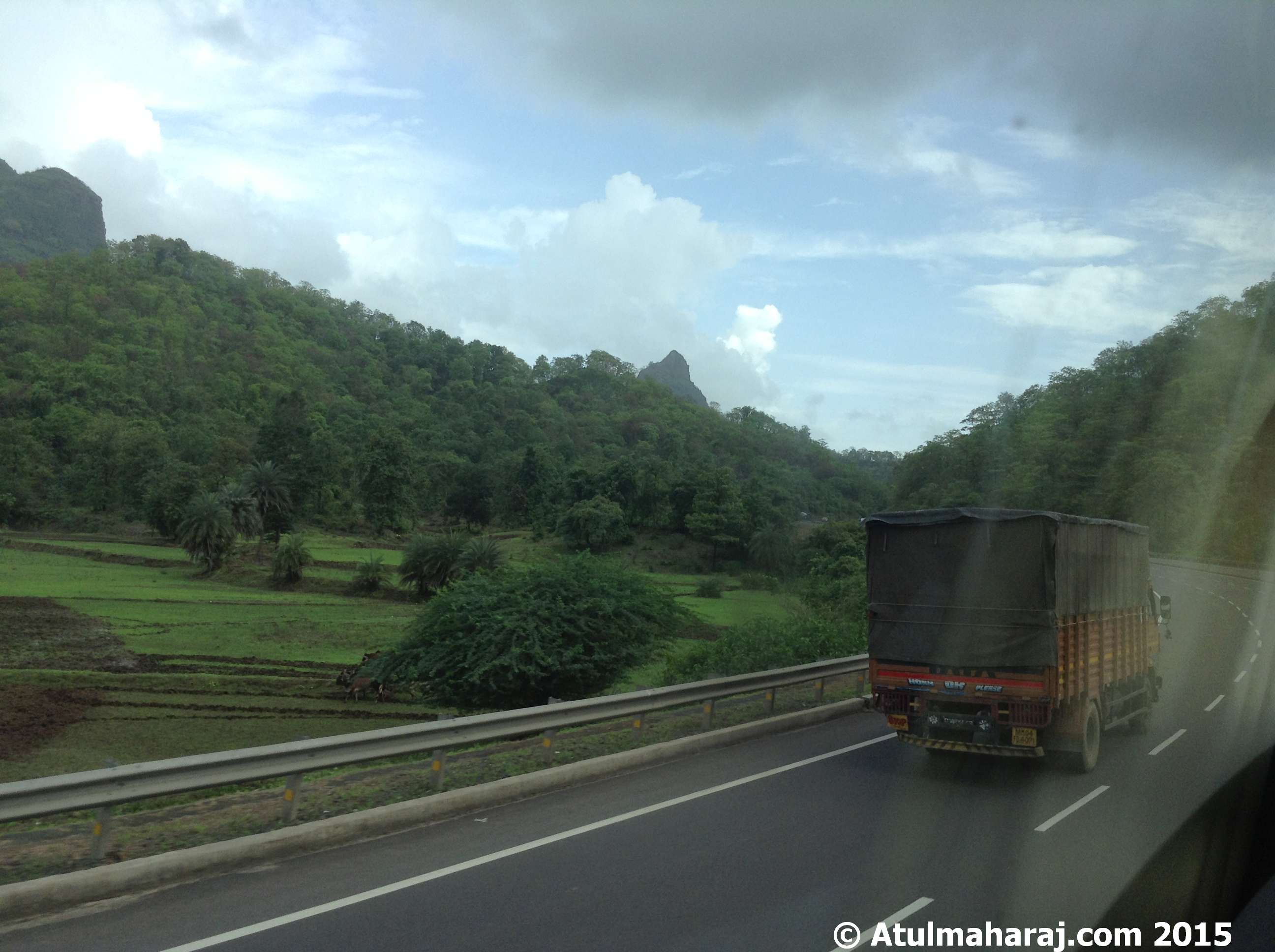 Mesmerizing Western Ghats near Mumbai, traveling enroute to Bengaluru