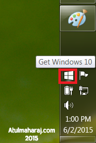 Get Windows 10 Tray Icon. Courtesy: Atulmaharaj.com