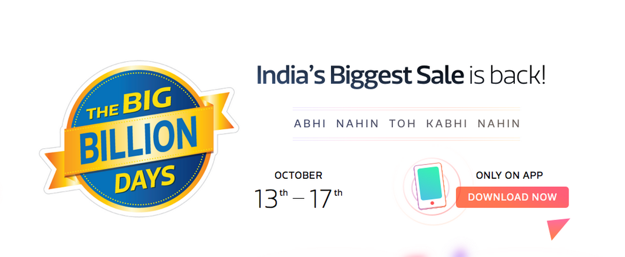 Flipkart's Big Billion Days have gone app only.