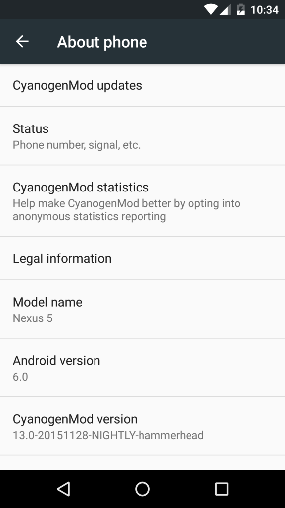 Cyanogenmod 13 for Nexus 5
