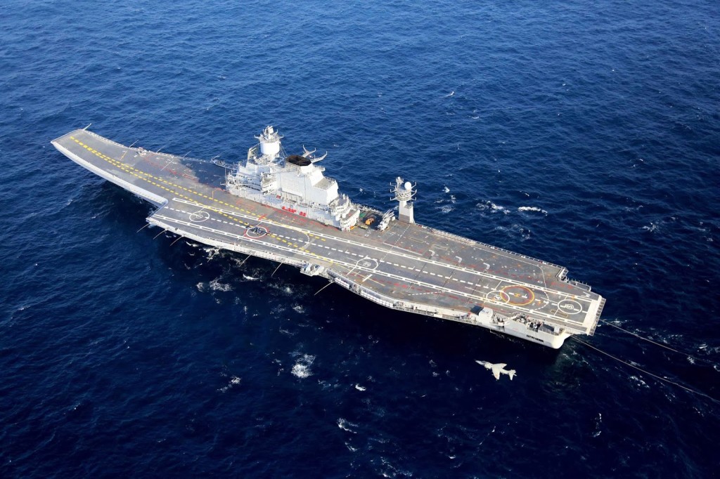 INS Vikramaditya - the aircraft carrier. Image Courtesy: iadnews.in