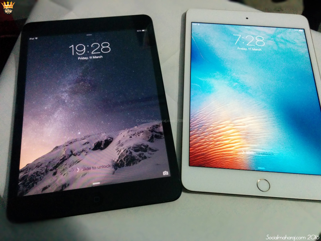 iPad Mini 1 with iPad Mini 4