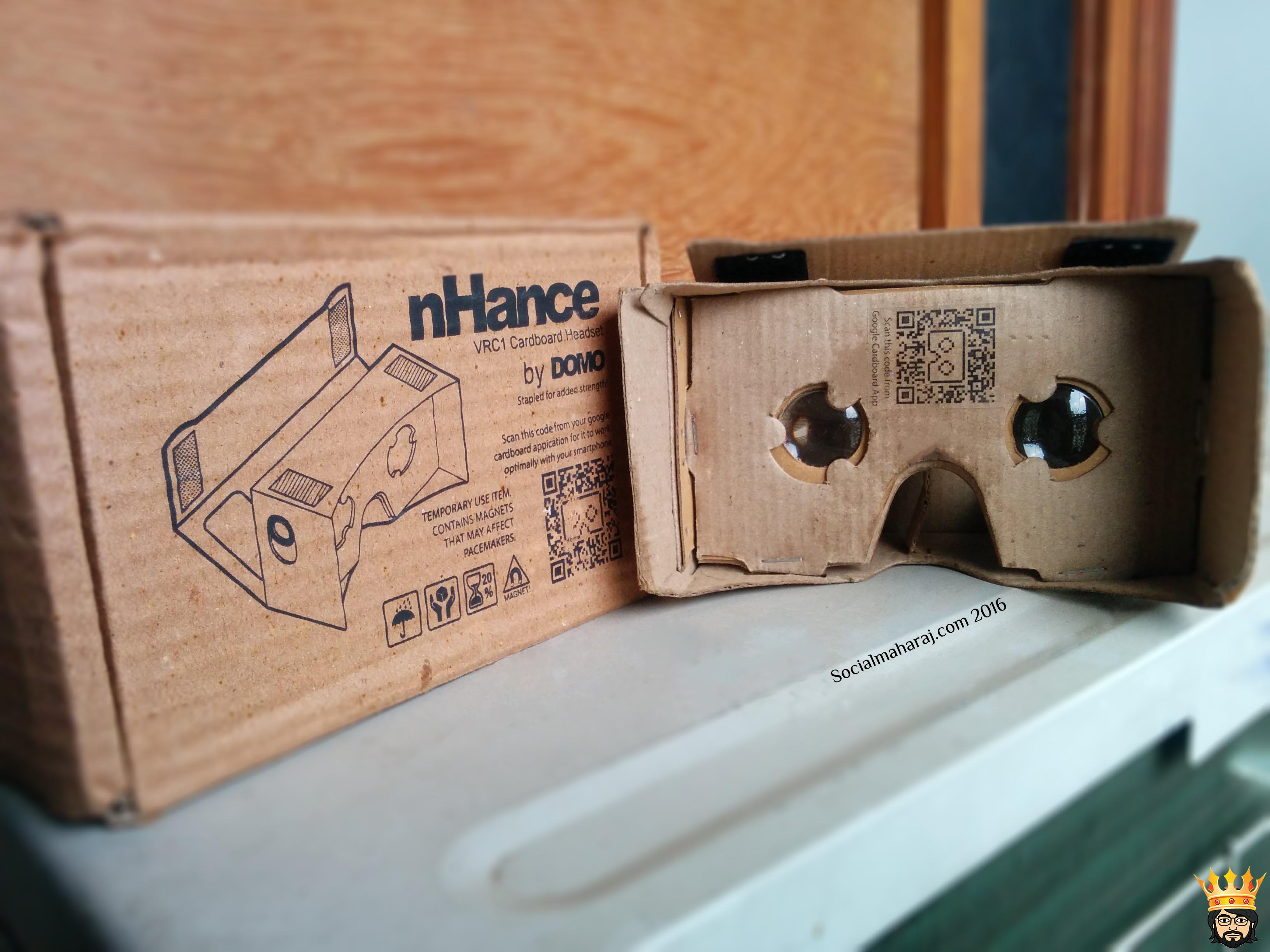 Domo nHance VRC1 - Google Cardboard VR Headset Review - SocialMaharaj