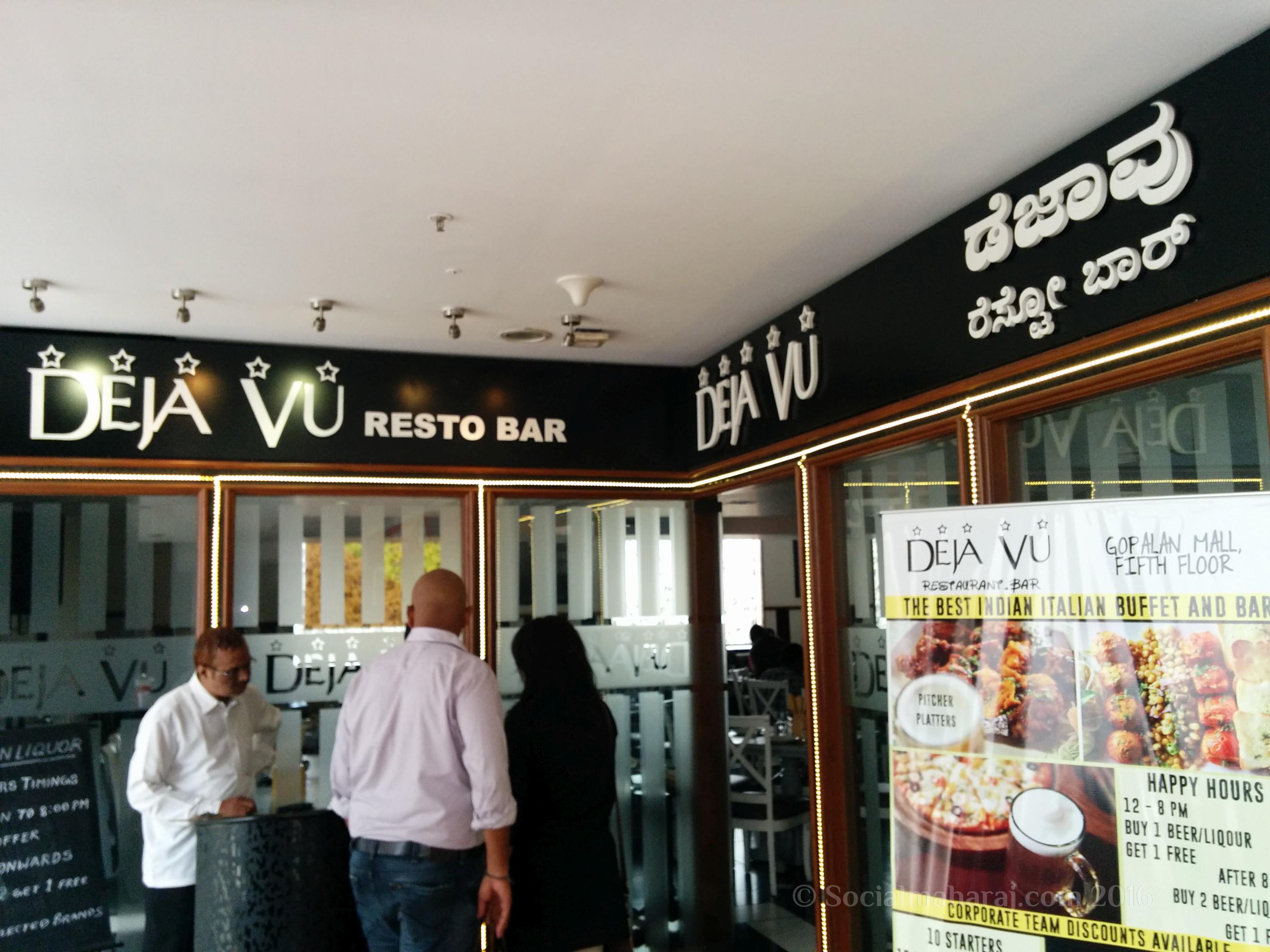 Deja Vu Resto Bar, Bannerghatta Road, Bangalore