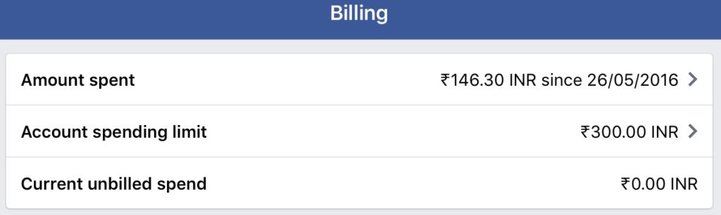 Facebook Ads - Spending Limit