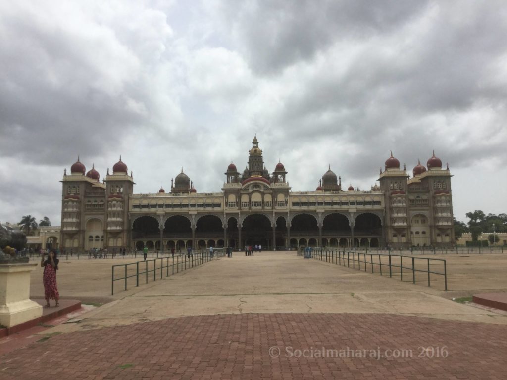 Front view of the Mysore Palace