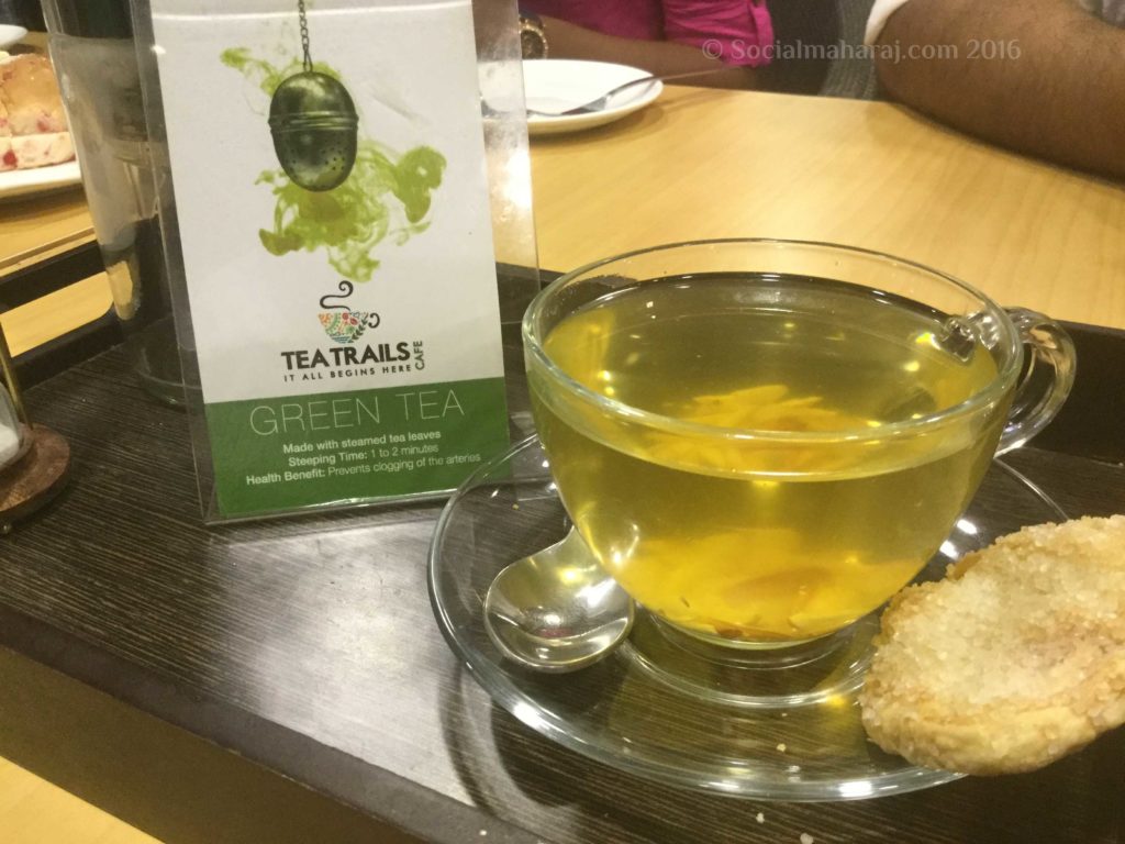 Kashmiri Kahwa - Green Tea with a twist at Tea Trails, Hyderabad