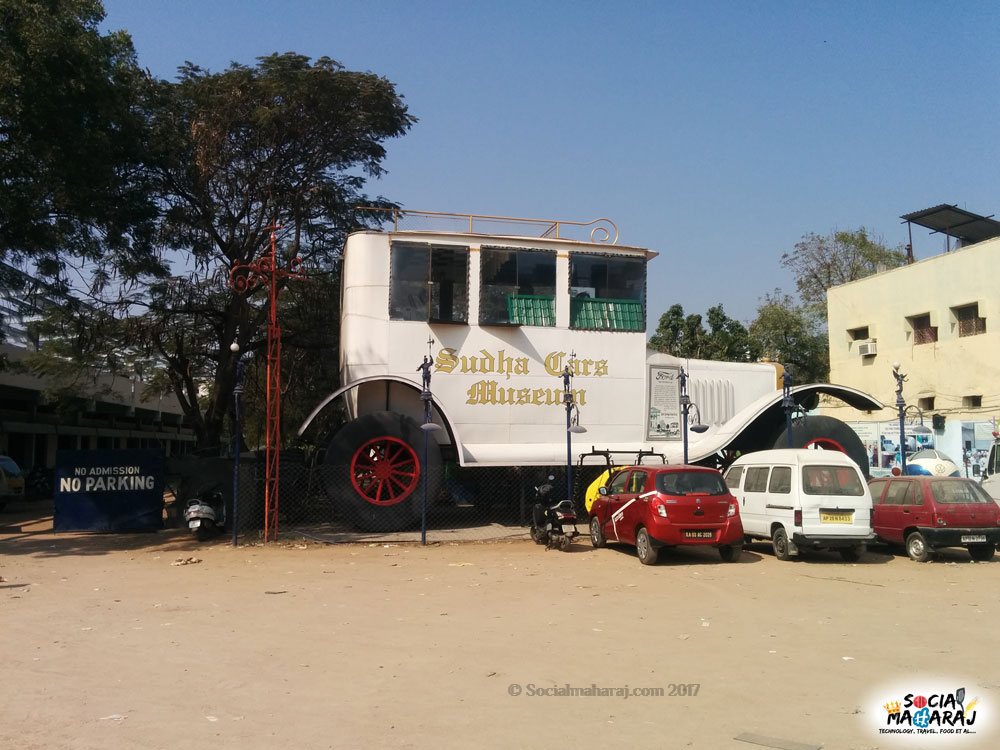 The mighty entrance of Sudha Cars Museum