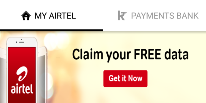 Airtel 30GB Free Data Offer - How to claim it.