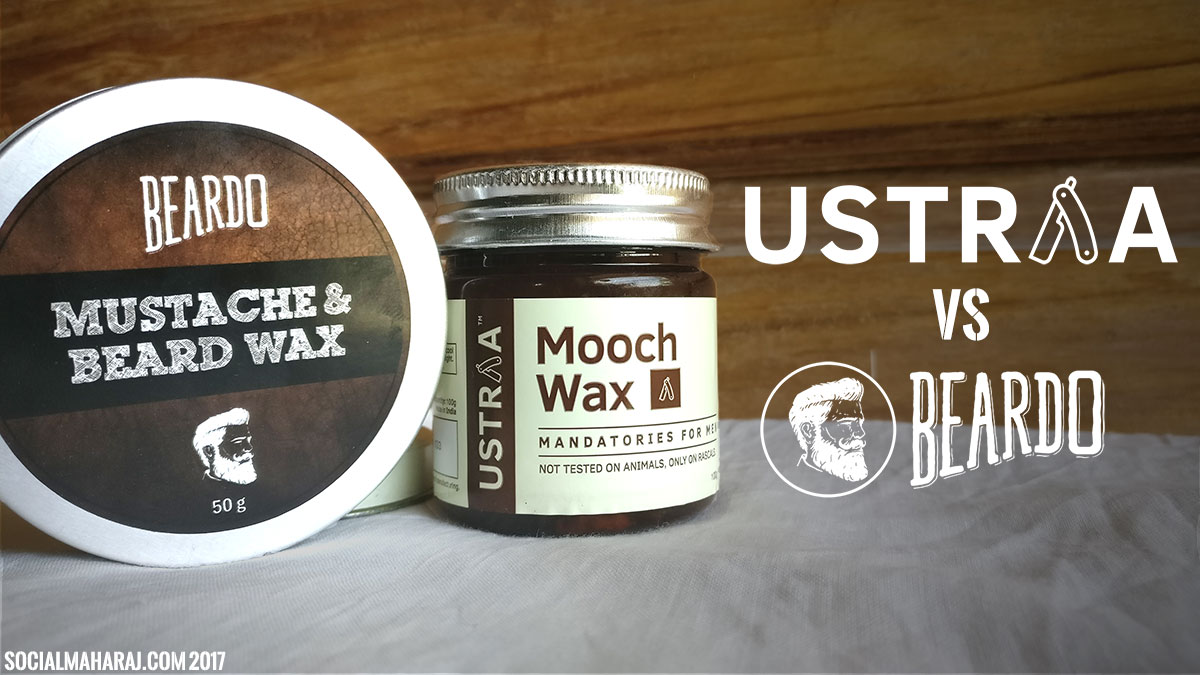 Ustraa vs Beardo Mooch Wax Review