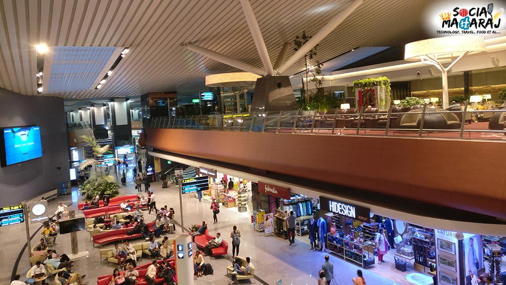 View from Plaza Premium Lounge at Bangalore Airport