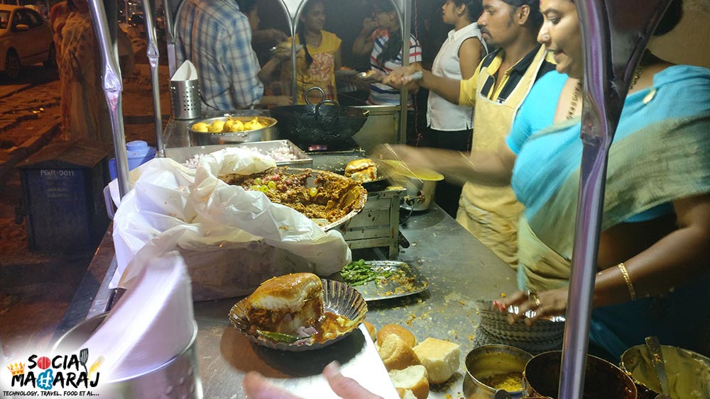 The always 'On' Chachaji Vada Pav stall.