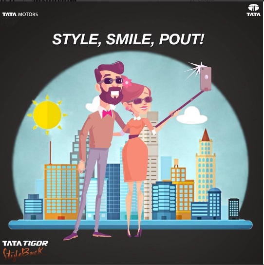 Style, Smile, Pout for the Tigor Selfie Contest. #TigorStyleback