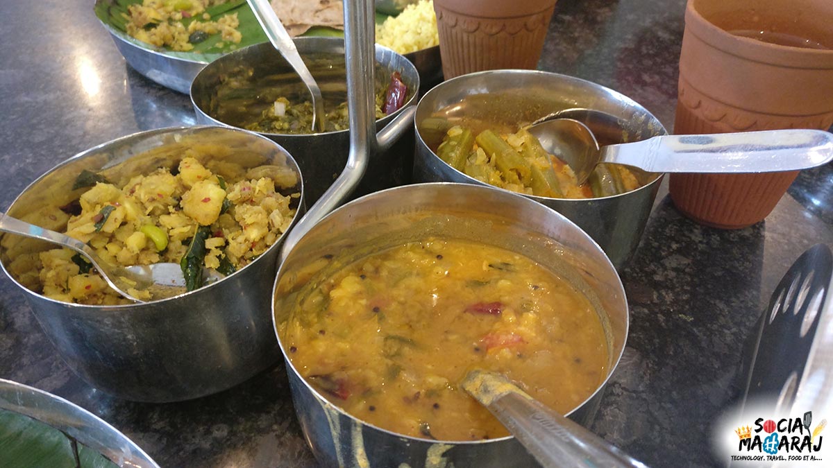 Yummy curries served along with the Thali