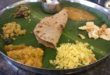 Delicious Vegetarian Organic Thali at Village Aaharam farm to table restaurant in Hyderabad.