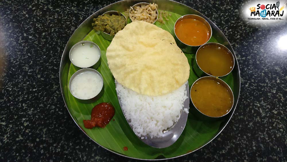South Indian Thali at Amma's Kitchen