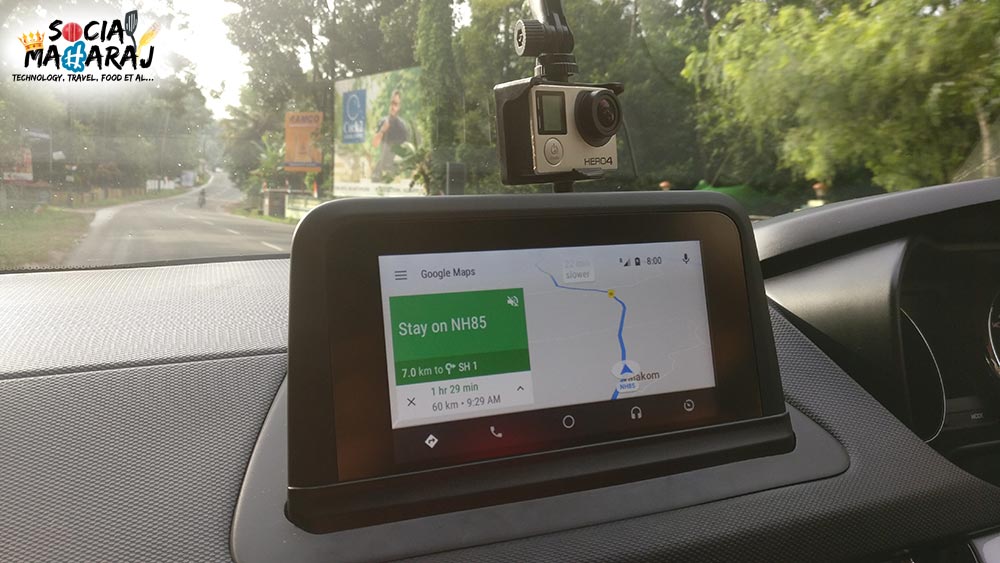 Android Auto in Action - Navigation. first car