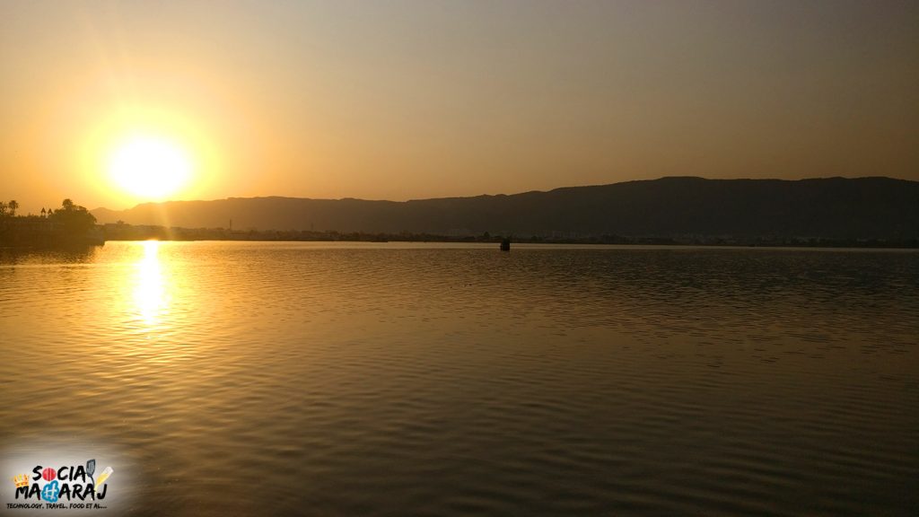 Sunset at the Anasagar Lake in Ajmer