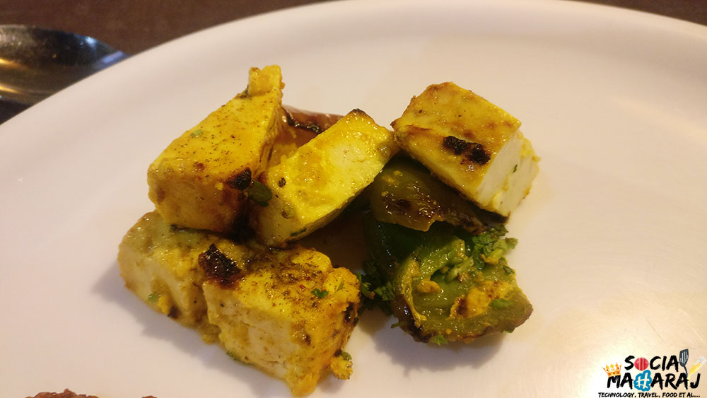 Paneer Tikka for starters at Jalpaan