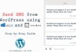 Send SMS from WordPress using Msg91 and Socket