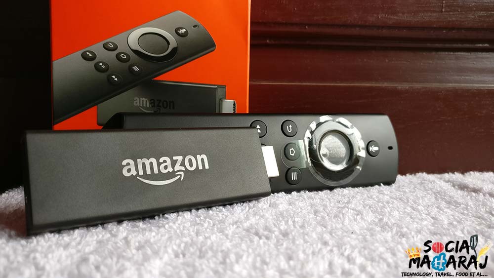 Amazon Fire Stick with the voice controlled remote.