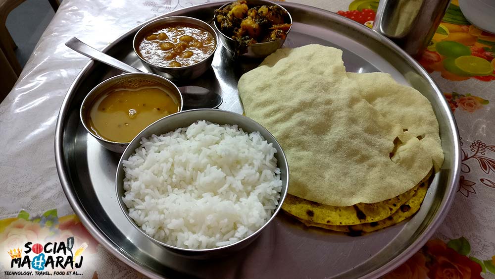 Not so Gujarati Thali at Gujarati Mess