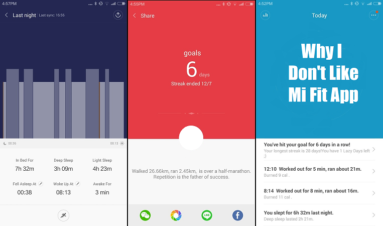 Why I Don't like the Mi Fit App