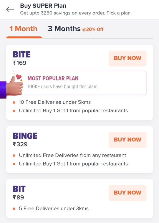 New Swiggy Super plans