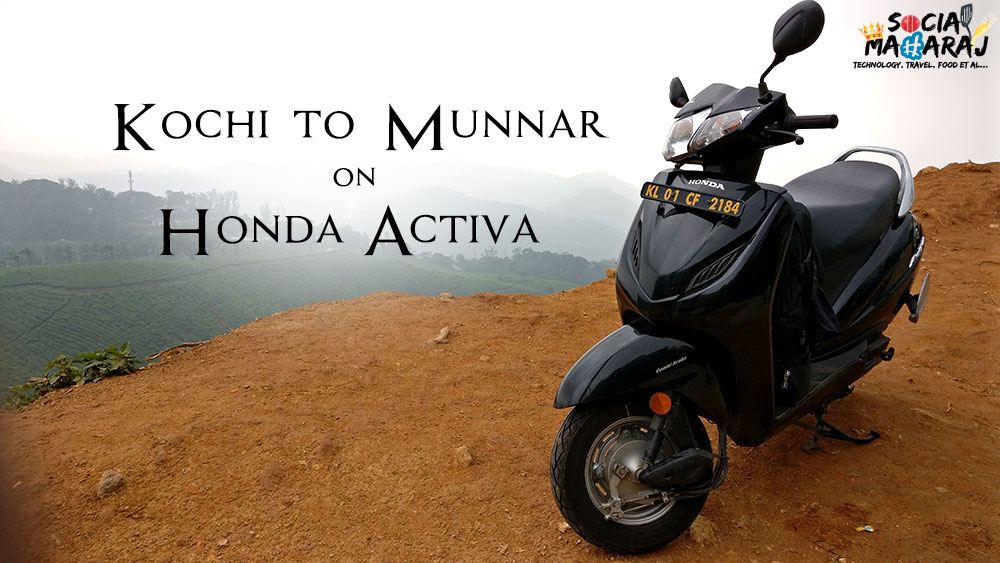 Kochi to Munnar on Honda Activa