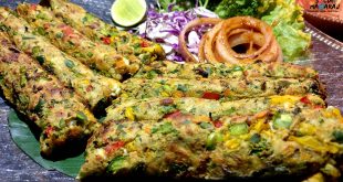 Delicious and Colorful Seekh Kebabs