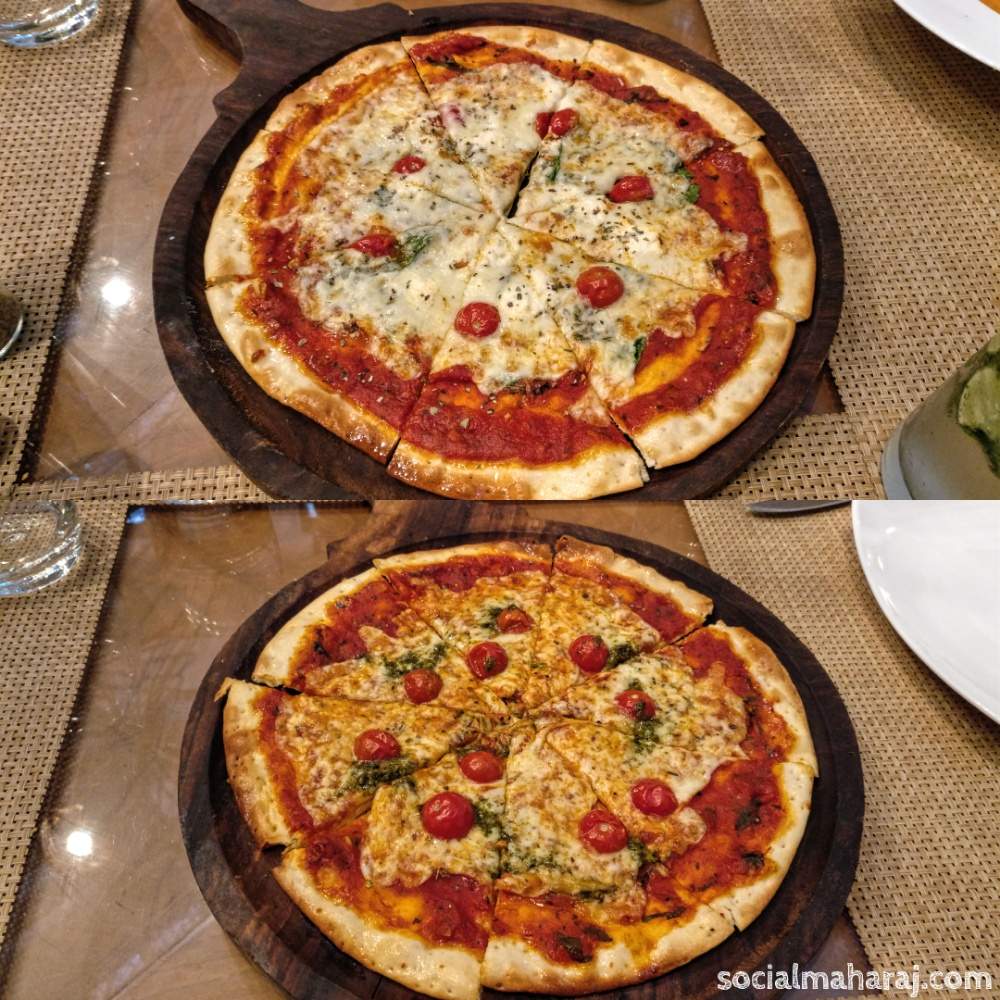 Margherita and Spinaci e Pomodoro Pizzas