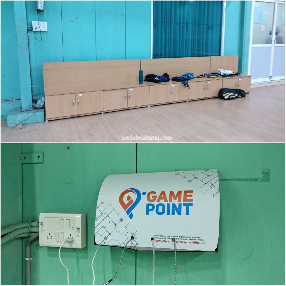 Seating and charging facility at Gamepoint