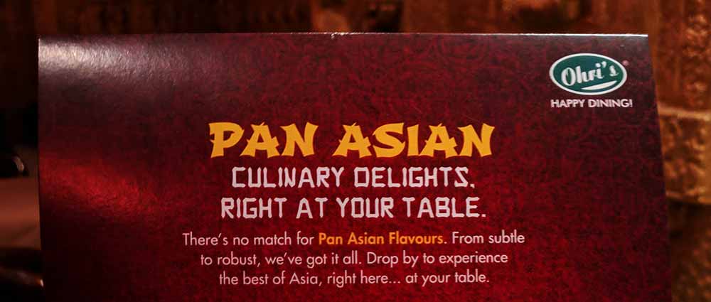 Pan Asian Food Festival at Ohri's Mehfil