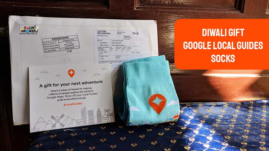 My Diwali Gift Local Guides Socks From Google Socialmaharaj