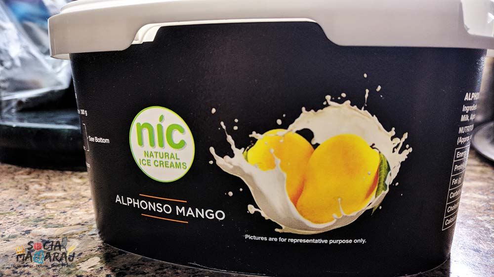 NIC Natural Ice Cream - Alphonso Mango
