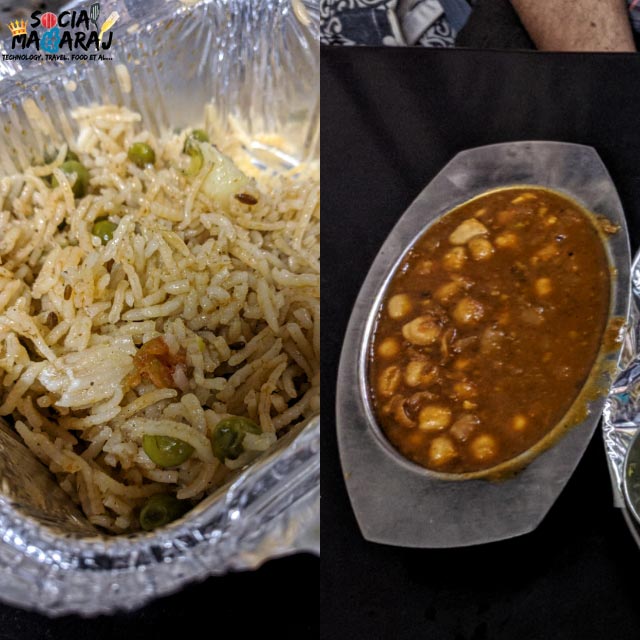 Mutter Pulao & Chana Masala