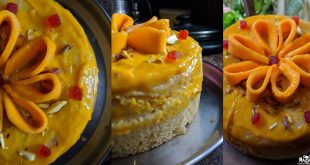 Easy Instant Mango Cake Recipe - No Microwave required !
