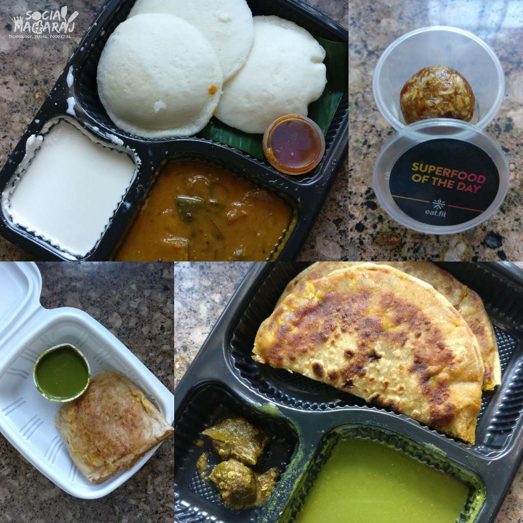 Idli Sambhar, Paneer Paratha, Tofu Kheema from Eat Fit