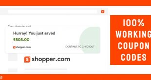 100% working coupon codes with Shopper.com