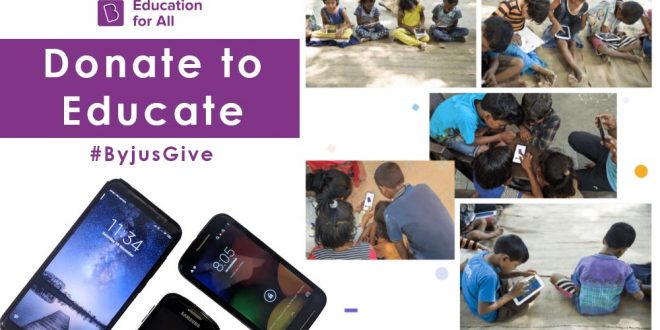 Donate to Educate a child with Byjus Give