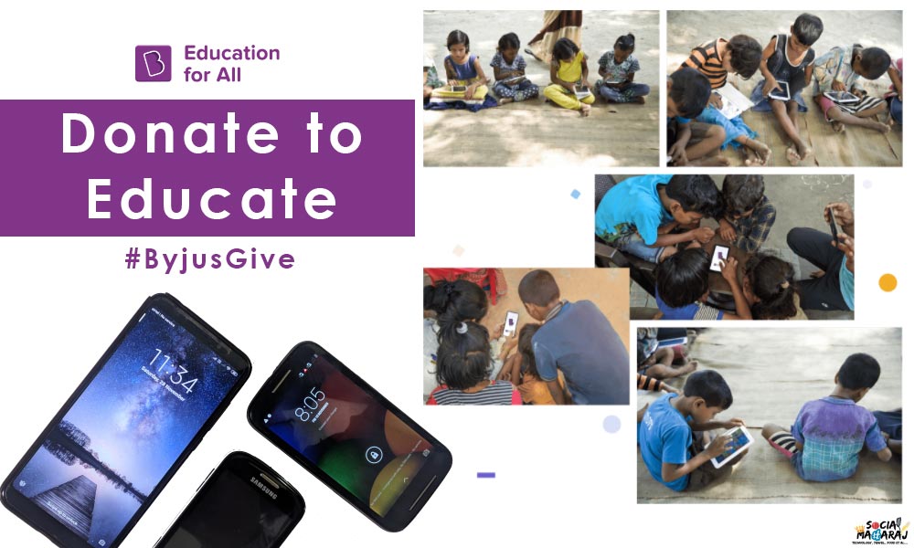 Donate to Educate a child with Byjus Give