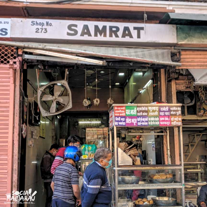 Breakfast in Jaipur at Samrat Restaurant