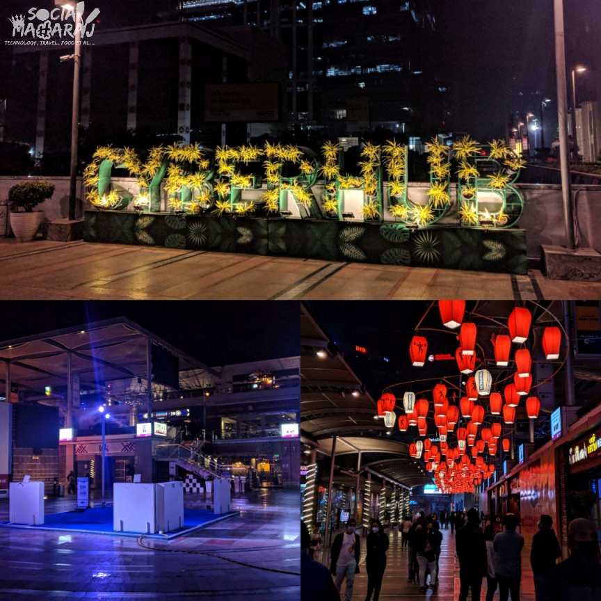 Cyber Hub Gurgaon Friday evening scenes