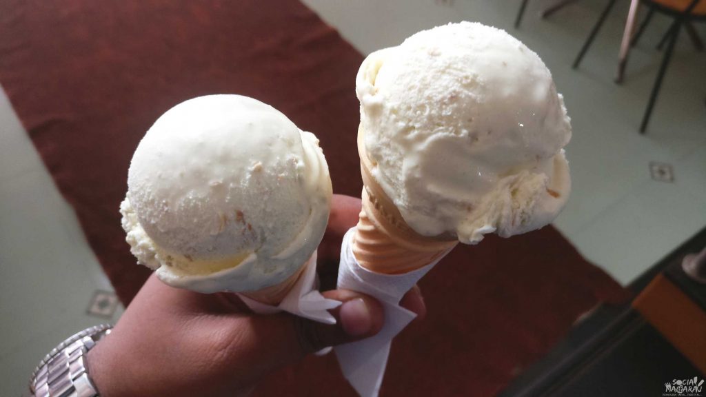 My favorite Gulkand Ice cream at Hill top ice cream Panchgani