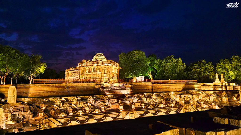Stunning view of Modhera Sun Temple in the evening - best time to visit Modhera Sun temple