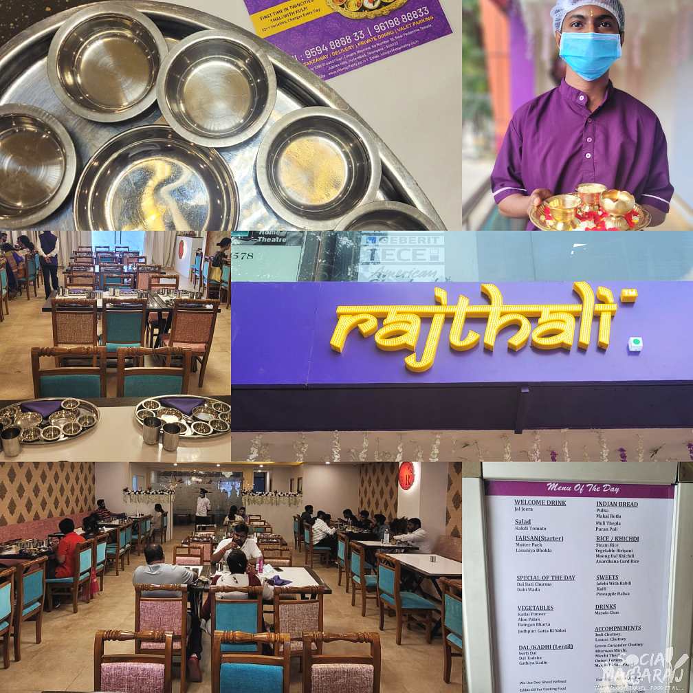Gujarati and Rajasthani thali at Rajthali