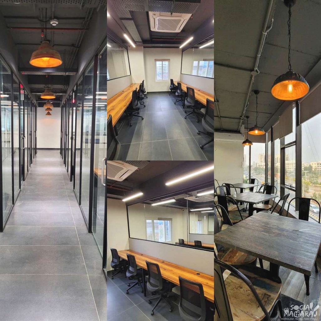 Cabins and desks at Cokarma HiTech City