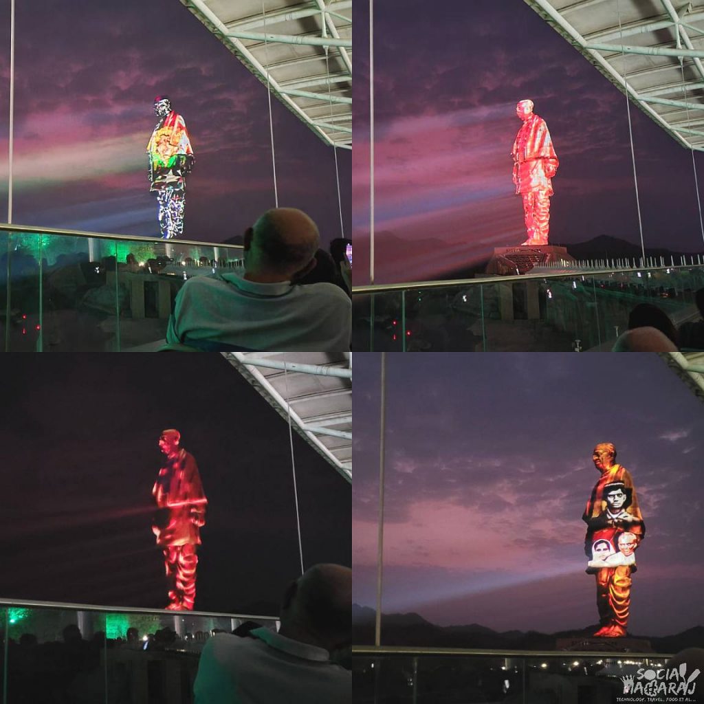 Magnificent Laser Show at Statue Of Unity